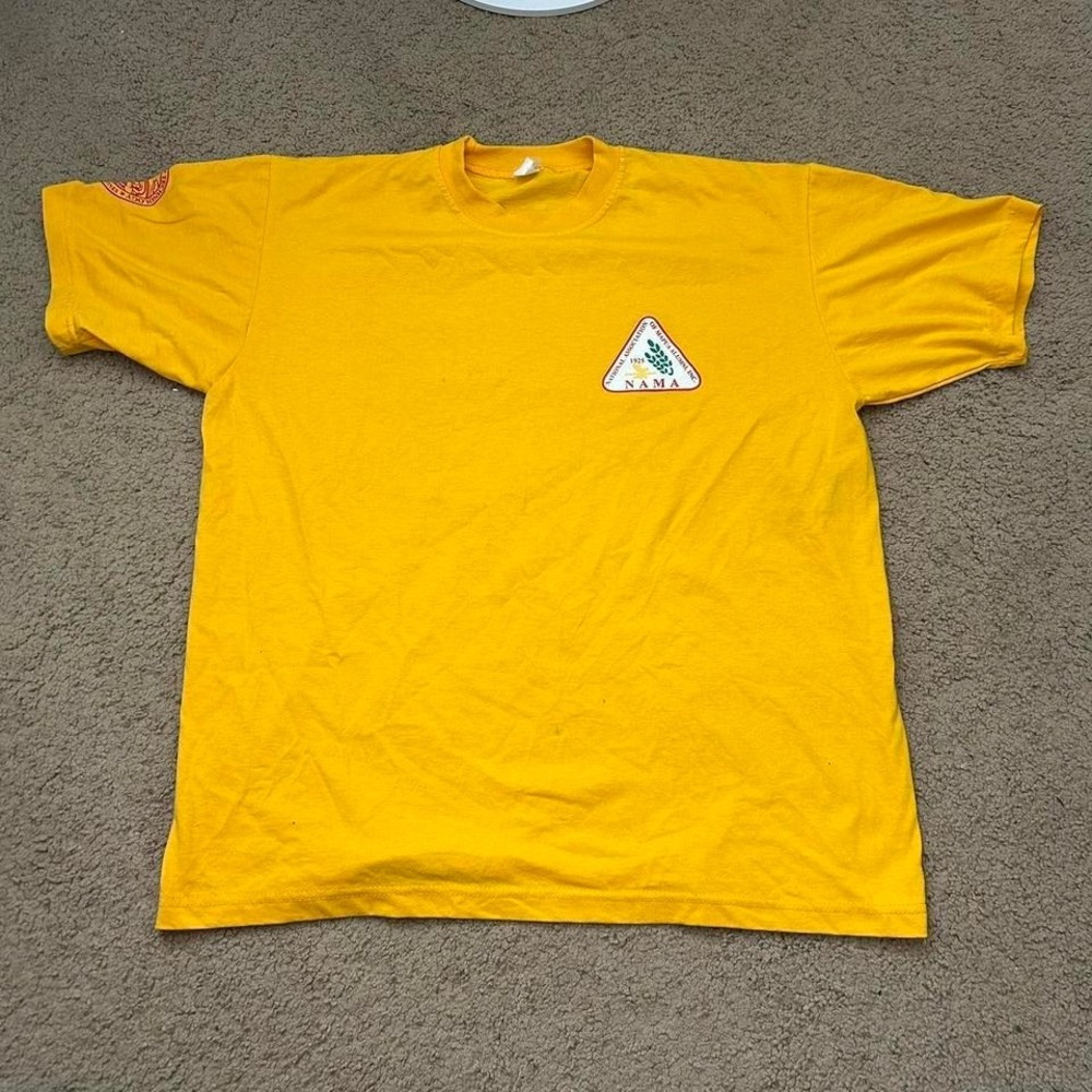 Yellow vintage 90s NAMA National Association of Mapua Alumni Inc. shirt